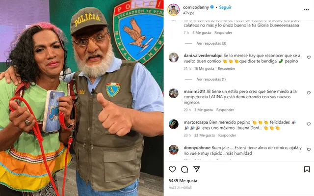 Cómico 'Pepino' debutará en "JB en ATV". Foto: Instagram/Danny Rosales   