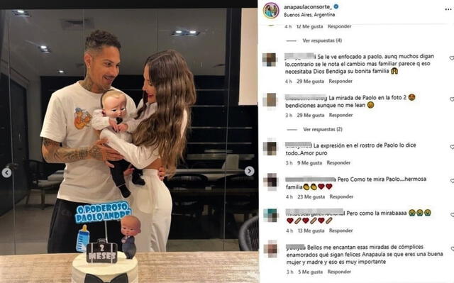 Usuarios de las redes sociales reaccionan a fotografía de Paolo Guerrero junto a su familia. Foto: captura/Ana Paula Consorte/Instagram 