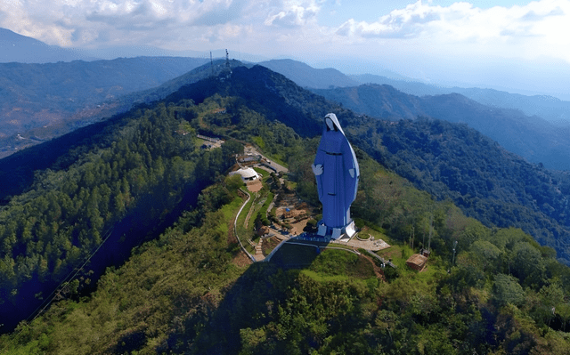 Estatua Vírgen de la Paz está en Venezuela. Foto: Asocem<br>   