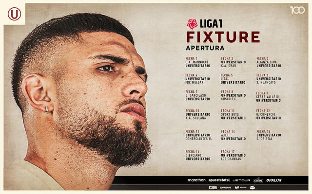 Universitario y su calendario para el Torneo Apertura. Foto: Universitario   