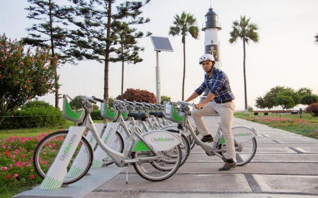  CityBikeLima tiene 100 estaciones ubicadas en el distrito de Miraflores. Foto: CityBikeLima 