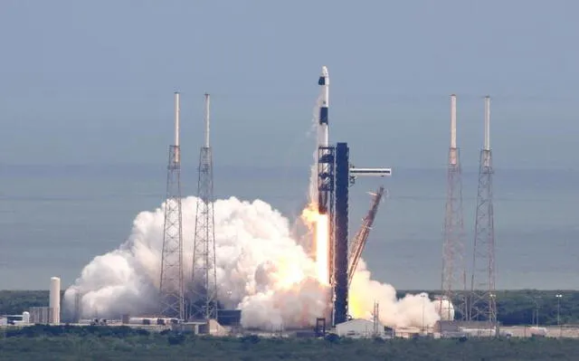 El cohete SpaceX Falcon 9. Foto: AFP   