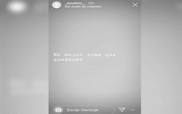 Publicación en Instagram.