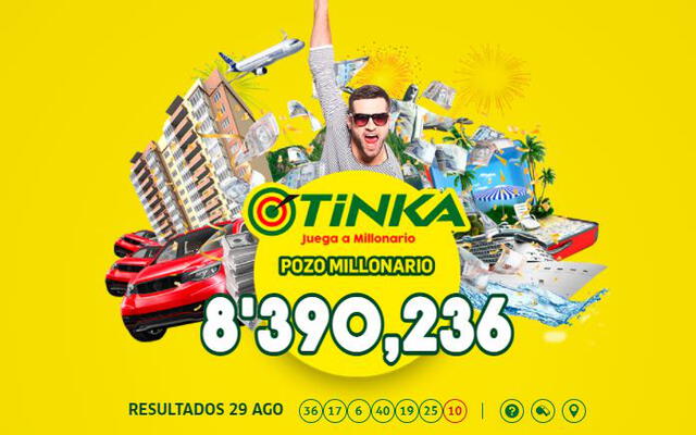 Pozo millonario la Tinka. Foto: Intralot