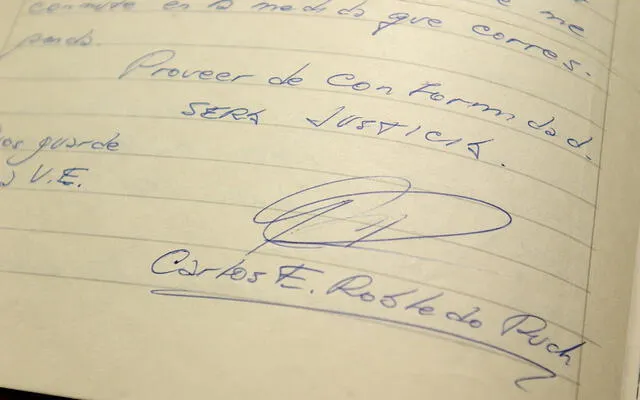 Una de las cartas de solicitud de libertad del "Ángel de la muerte". Foto: Clarín