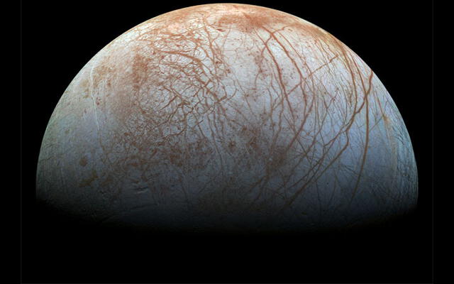 La sonda Galilei investigó en la luna Europa. Foto: NASA.