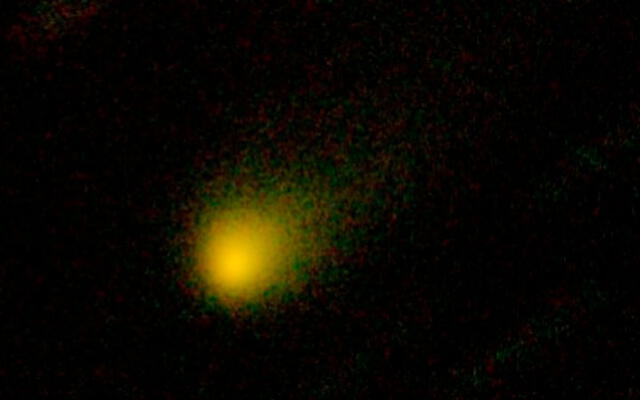 Los enjambres de micro-máquinas alienígenas podrían verse como un cometa un poco menos luminoso que este, el 2I/Borisov. Foto: Hubble/NASA.