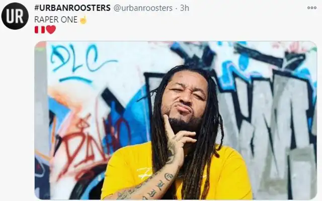 Urban Rooster recordó a Raper One, primer campeón de la Red Bull Batalla de los Gallos en Perú. Foto: Twitter