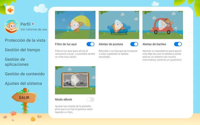 Configuración del Rincón de los niños