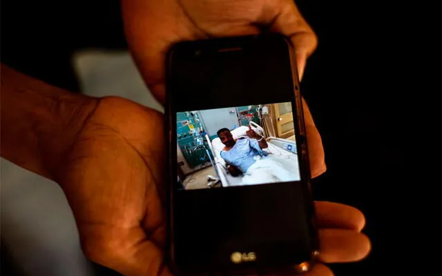 Una foto de Darryl Young, momentos antes de su operación en el hospital Newark Beth Israel, el 21 de septiembre de 2018. Crédito: ProPublica.