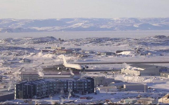 Una ciudad en el Ártico asentada sobre permafrost. Foto: Universidad de Leeds