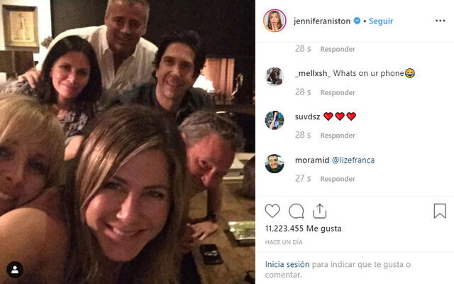 La actriz Jennifer Aniston creó su cuenta de Instagram.