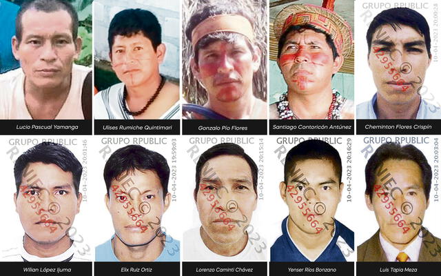 Líderes indígenas asesinados. Foto: composición LR   