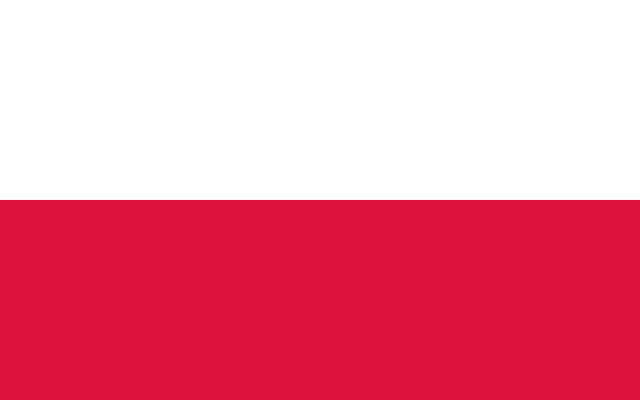  Los colores de la bandera de Polonia significan el orden y la valentía. Foto: Flags World<br>    