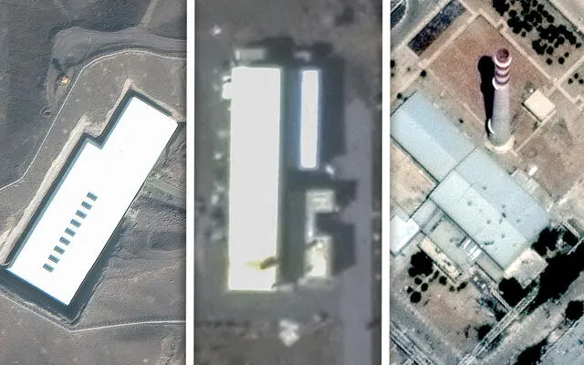 Instalaciones nucleares iraníes atacadas por Estados Unidos. Foto: Maxar Technologies/Reuters Instalaciones nucleares iraníes atacadas por Estados Unidos. Foto: Maxar Technologies/Reuters