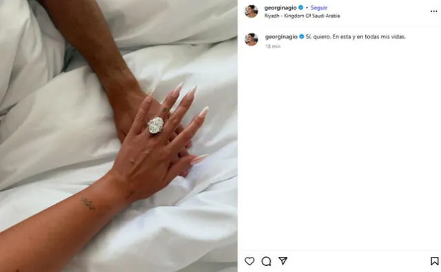 CR7 y Georgina se casan.   