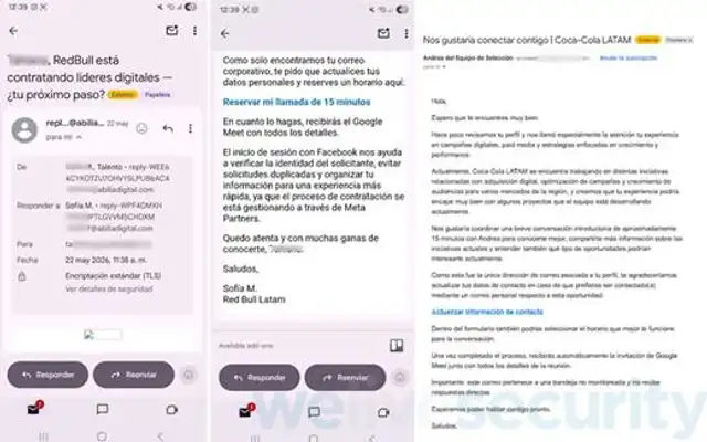 Correos electrónicos de phishing enviado por ciberdelincuentes suplantando a Red Bull y a Coca-Cola. Correos electrónicos de phishing enviado por ciberdelincuentes suplantando a Red Bull y a Coca-Cola.