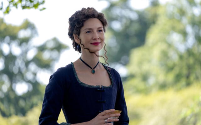 Caitriona Balfe como Claire Fraser en Outlander. Foto: Parede.