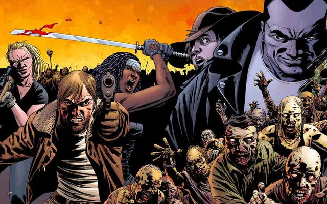 The Walking Dead: una historia cargada de drama y violencia. Crédito: Image Comics.