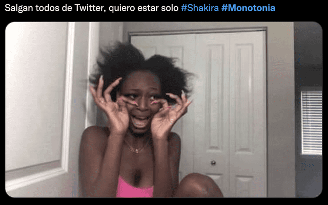 Shakira: estos son los memes que dejó el estreno de “Monotonía”. Foto: captura de Twitter.