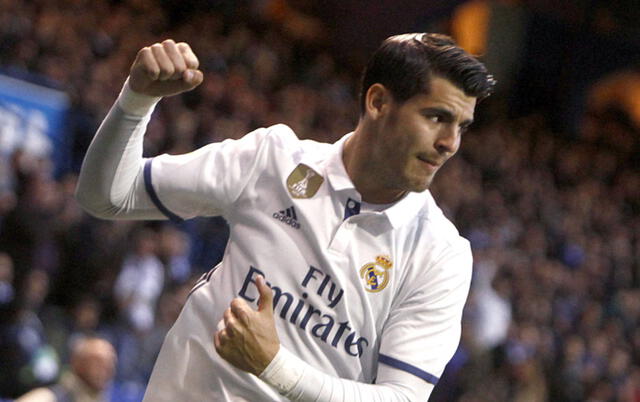 Álvaro Morata en su segundo paso por el Real Madrid. Foto: EFE
