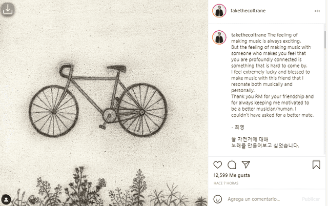 Jonh Eun, RM, BTS, Bicycle