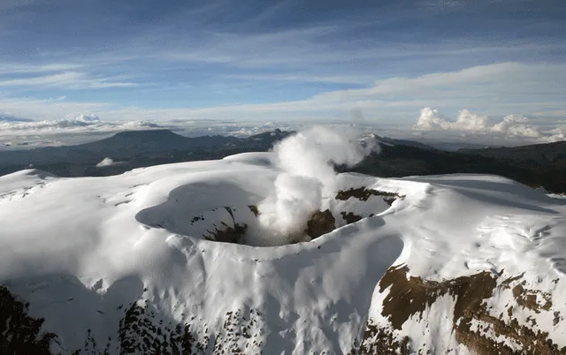 Nevado del Ruiz HOY: conoce cómo va la actividad del coloso. Foto: SGC   