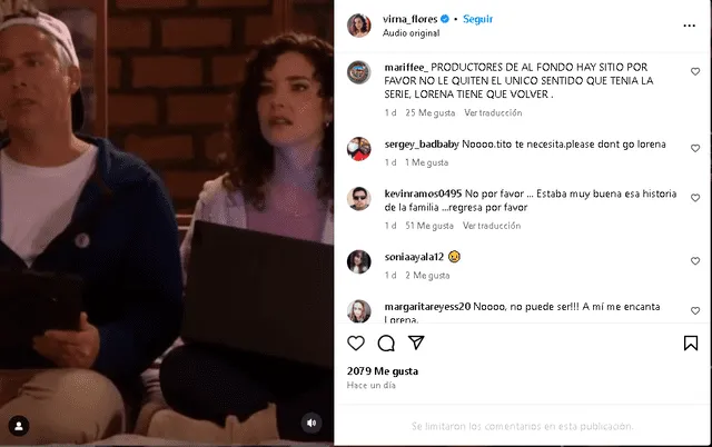 Seguidores de 'AFHS' no entendieron la salida de Virna Flores. Foto: Instagram. Seguidores de 'AFHS' no entendieron la salida de Virna Flores. Foto: Instagram.