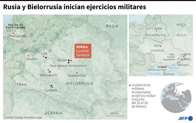 Rusia y Ucrania: mapas para entender el momento más peligroso en Europa desde la Guerra Fría