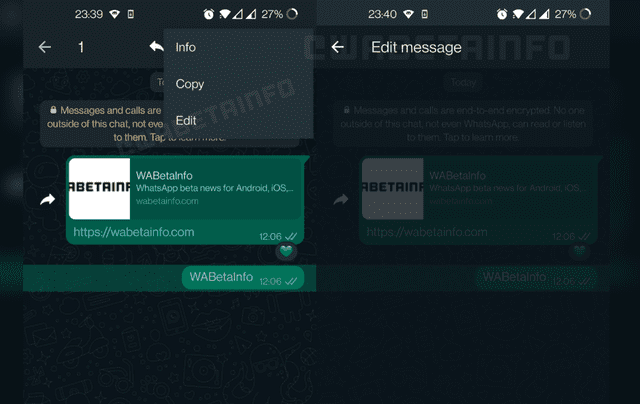 WhatsApp por fin incluirá un botón para editar mensajes