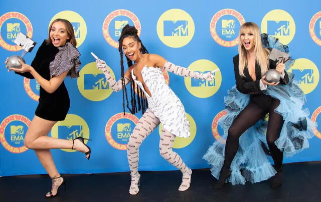 Little Mix se llevó la categoría Best Pop en los MTV EMA 2020. Foto: MTV vía Twitter
