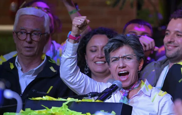 López, de 49 años, obtuvo el 35,24% de los apoyos en Bogotá en una reñida disputa con el liberal Carlos Fernando Galán. Foto: AFP.