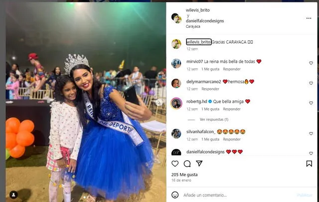 Wilevis Brito era muy querida por sus fans. Foto: Instagram.   