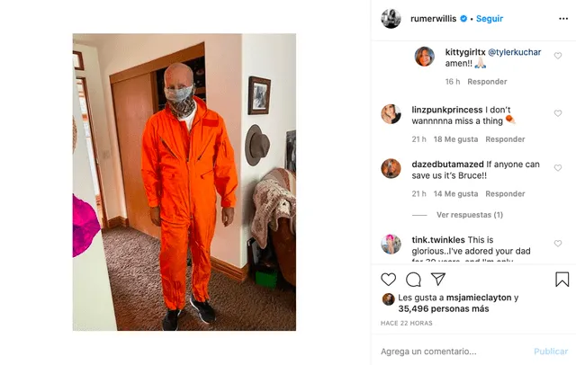 Bruce Willis en Instagram