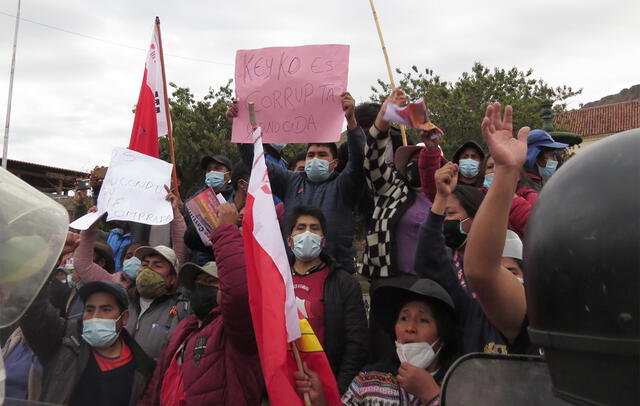 Opositores a Keiko Fujimori llegaron hasta Anta. Foto: Luis Álvarez/La República