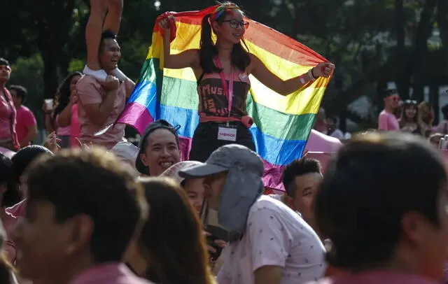 Celebración del orgullo homosexual en Singapur en julio de 2017. F