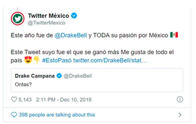 Cuenta oficial de Twitter México