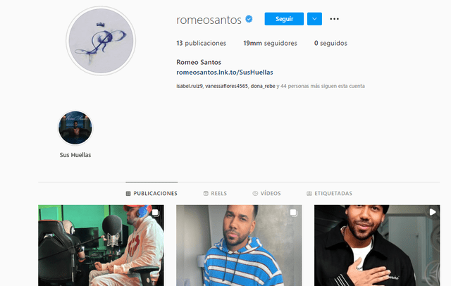 Romeo Santos comparte sus trabajos musicales con sus seguidores. Foto: Romeo Santos/Instagram.