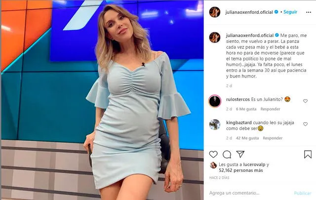 Foto captura: Juliana Oxenford en Instagram