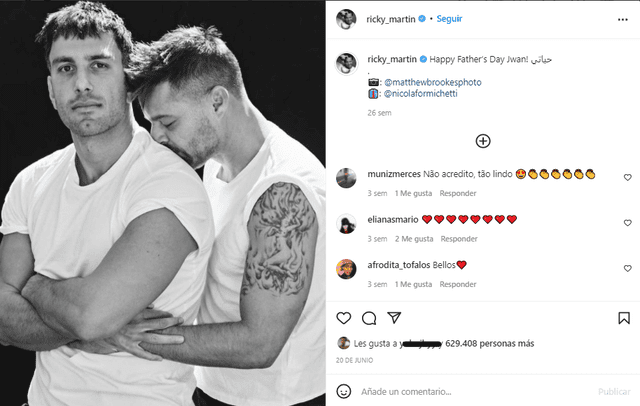 Ricky Martin y Jwan Yosef son pareja desde el 2017. Foto: Ricky Martin/Instagram
