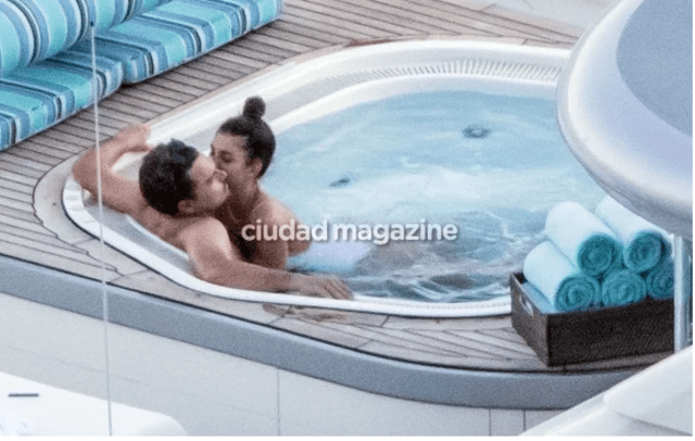 Leonardo DiCaprio y su novia Camila Morrone son captados muy cariñosos en un jacuzzi 