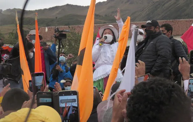 Keiko Fujimori pudo realizar su presentación en Anta. Foto: captura La República Sur