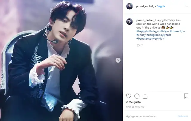 ARMY celebra el cumpleaños de Jin. ARMY celebra el cumpleaños de Jin.