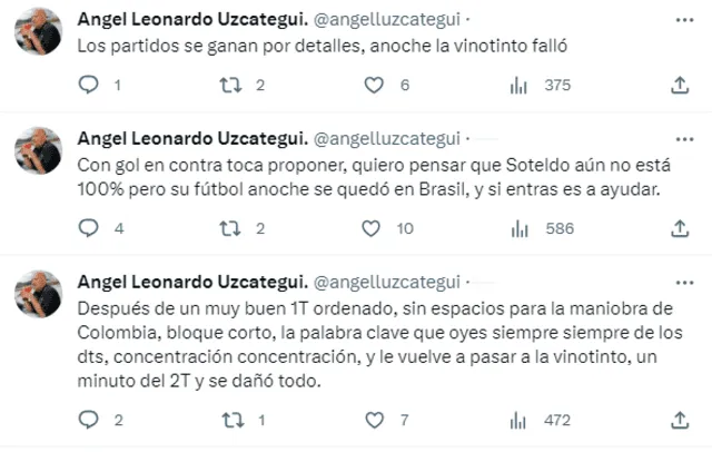 Ángel Leonardo Uzcategui es un analista deportivo venezolano. Foto: captura de Twitter