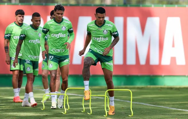 Palmeiras entrenó arduamente esta semana para chocar ante San Lorenzo por la fecha 1 de la Copa Libertadores. Foto: Palmeiras/X   