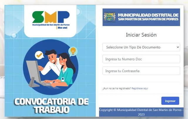  Plataforma oficial de la Municipalidad de San Martín de Porres. Foto: captura   