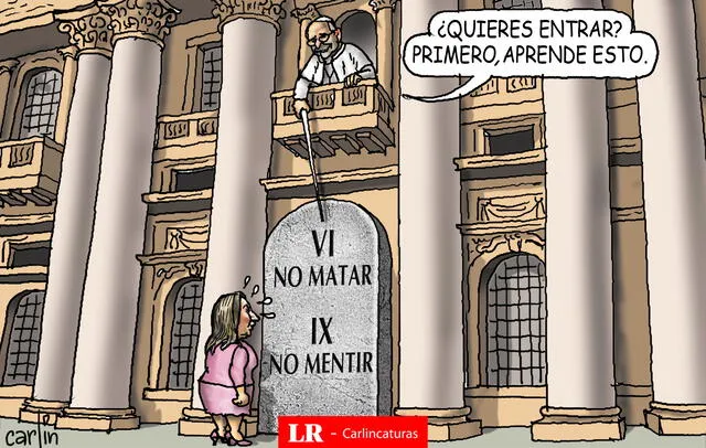  Caricatura política de Carlincatura del 18 de mayo de 2025, Dina Boluarte 