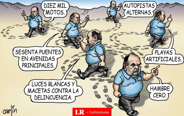  Caricatura política de Carlincatura del 10 de junio de 2025, Rafael López Aliaga 