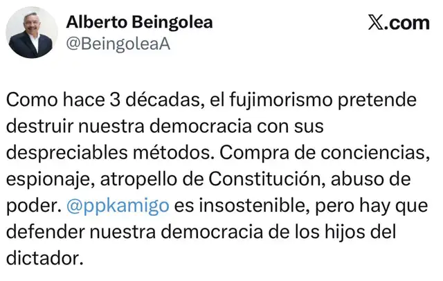 Post de Alberto Beingolea