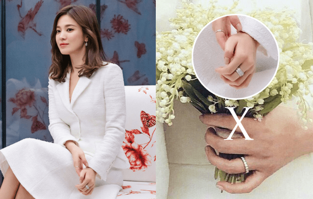 Según Dispatch el anillo que usa Song Hye Kyo no es el de su matrimonio ni compromiso.